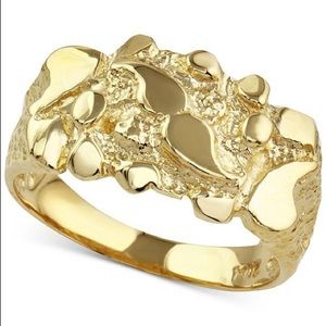 10k men’s gold nugget ring 5.5g